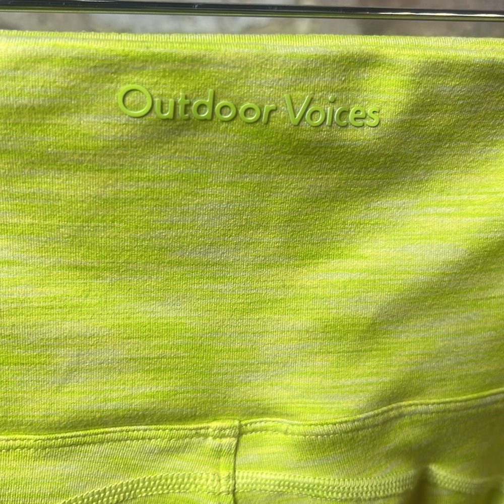 Outdoor Voices Lime Green Biker shorts - Picture 5 of 6